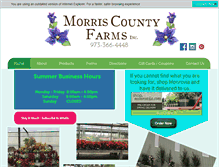 Tablet Screenshot of morriscountyfarms.com
